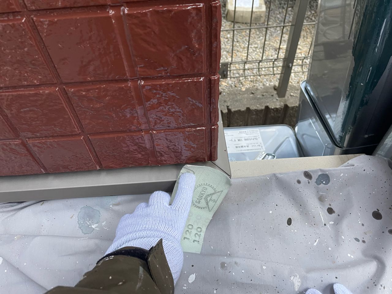 ケレン作業です。