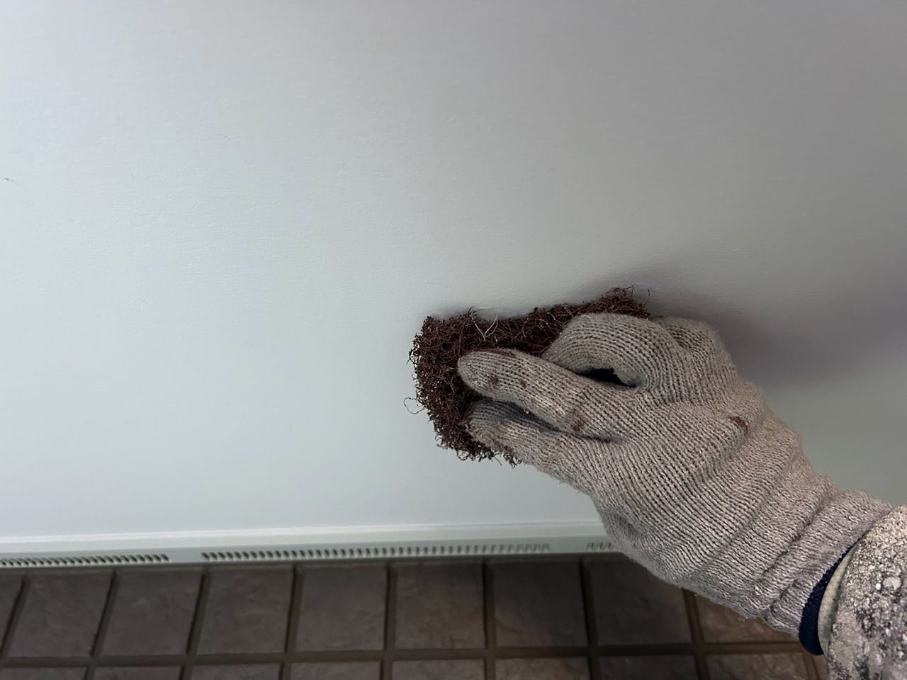 ケレン作業です。