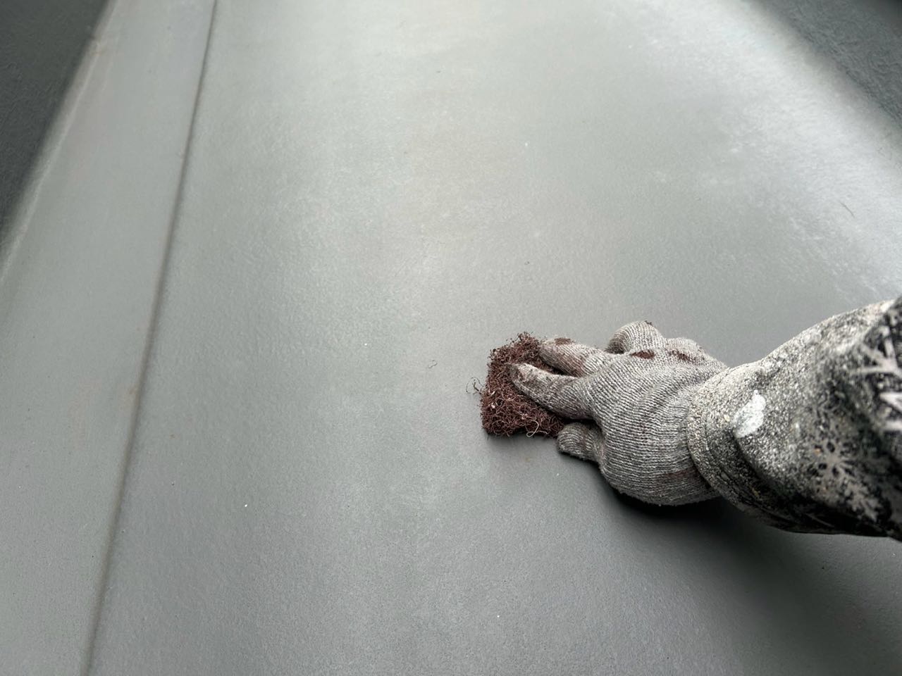 ケレン作業です。