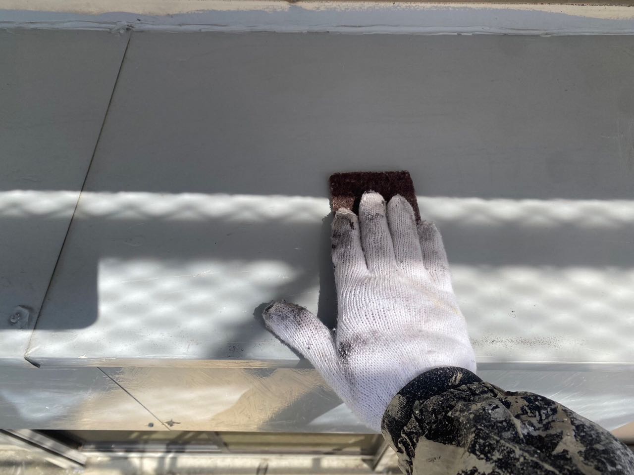 ケレン作業です。