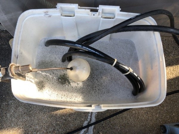 バイオ洗浄原液撹拌。