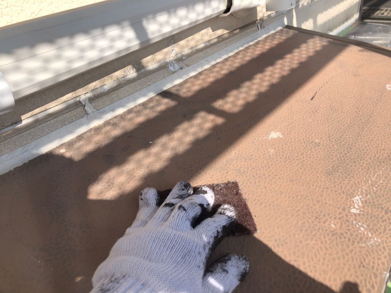 ケレン作業です。