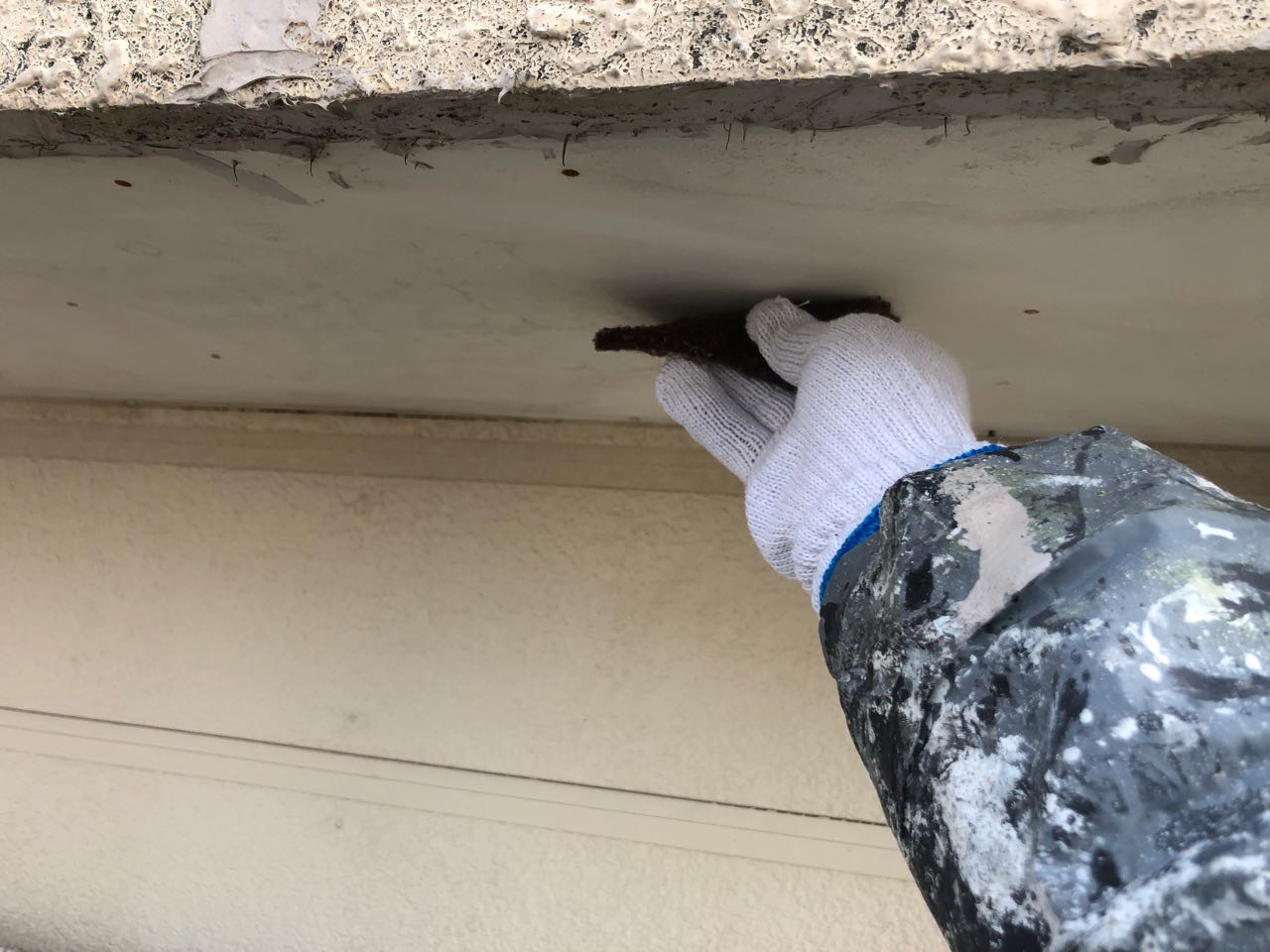 ケレン作業です。