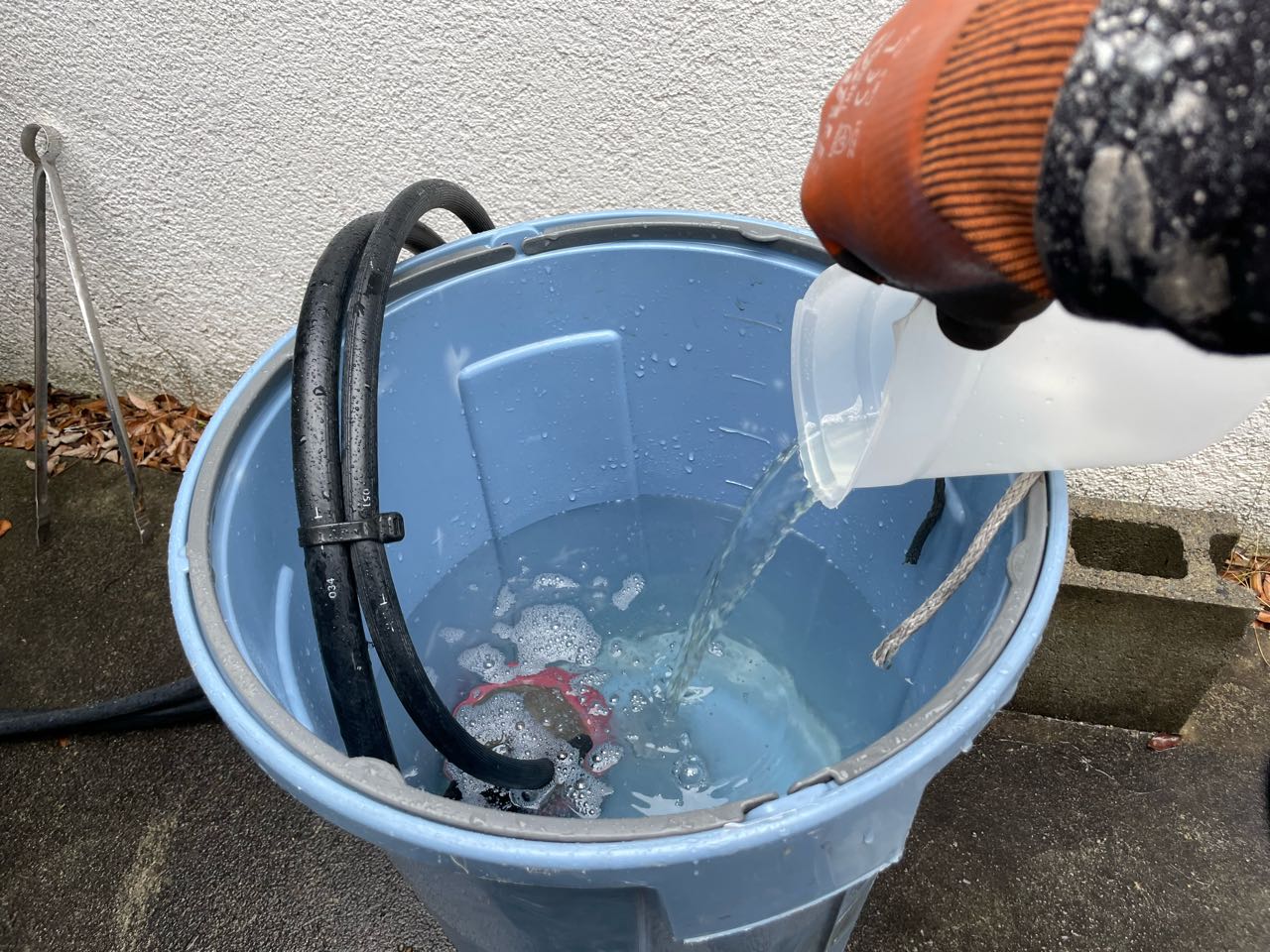 バイオ洗浄原液混入。