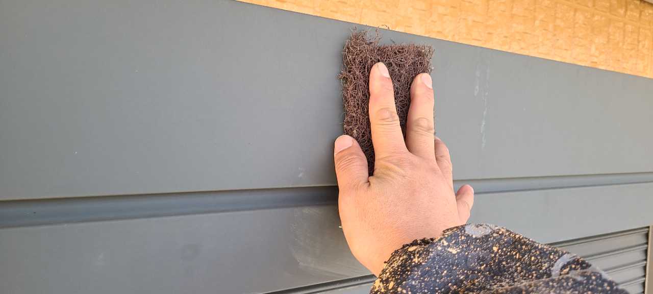 ケレン作業です。