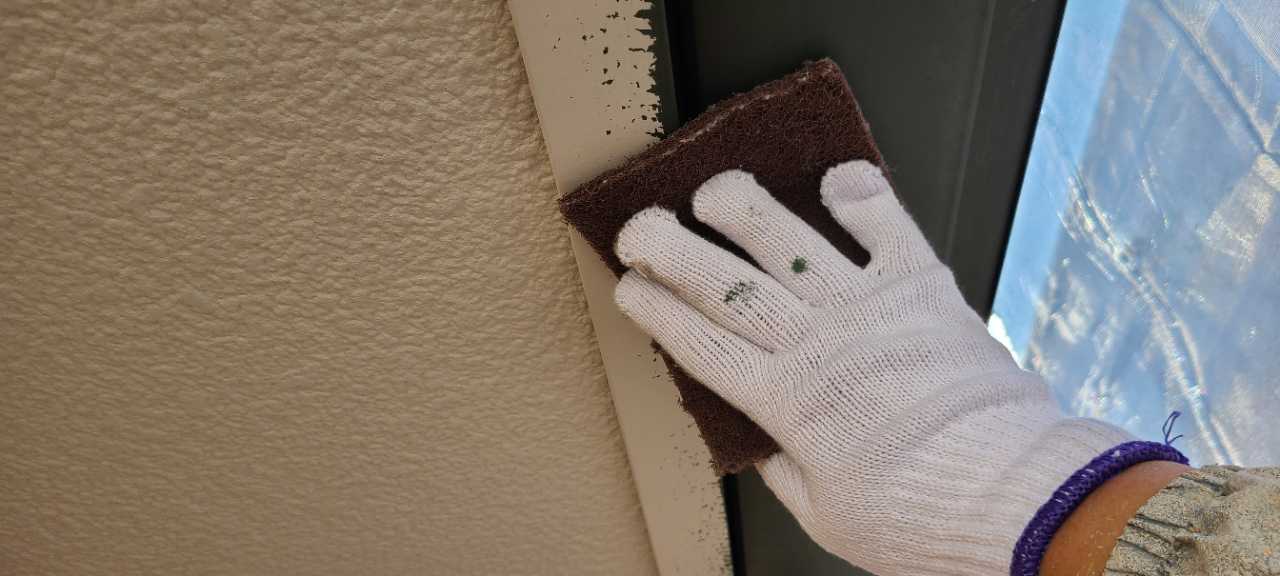 ケレン作業です。