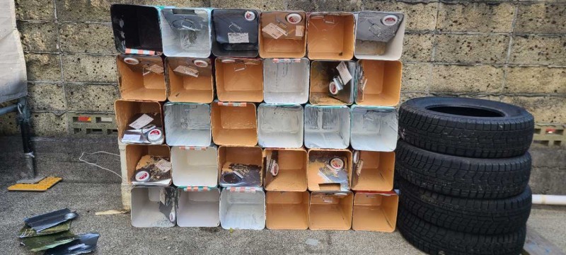 材料検収です。