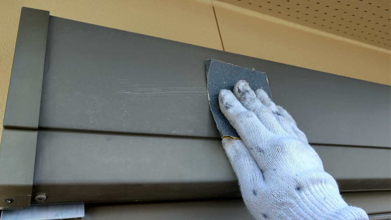 ケレン作業です。