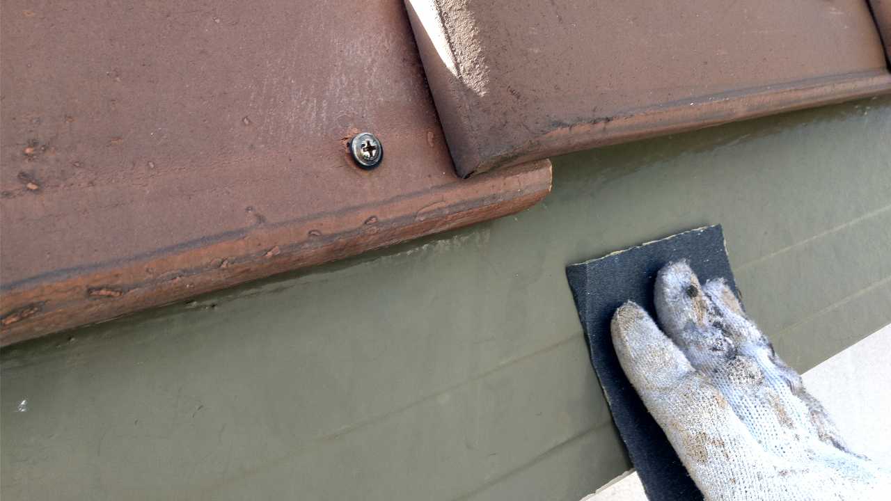 ケレン作業です。