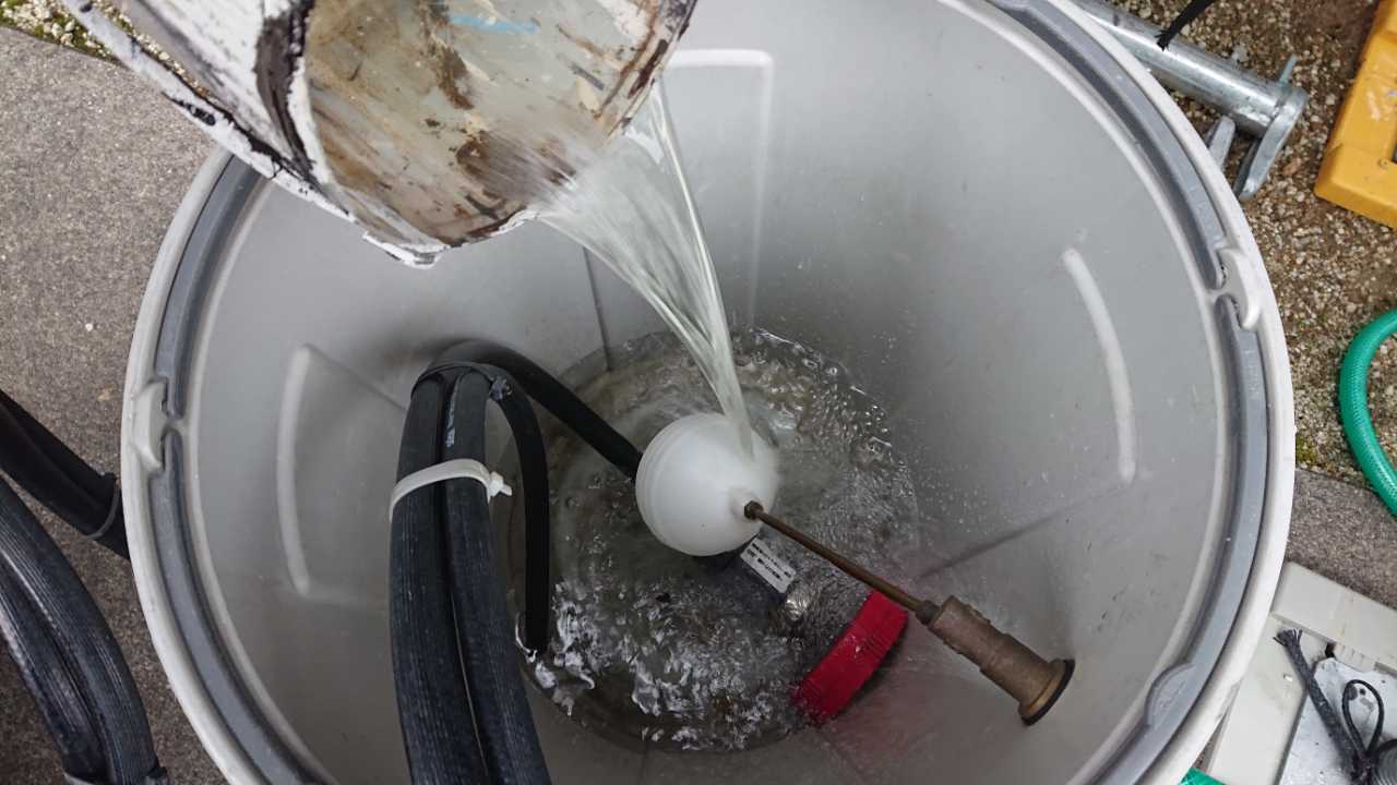 バイオ洗浄原液混入。