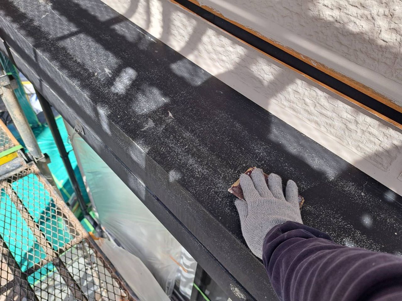 ケレン作業です。