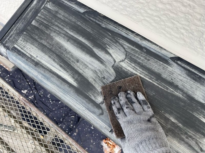 ケレン作業です。