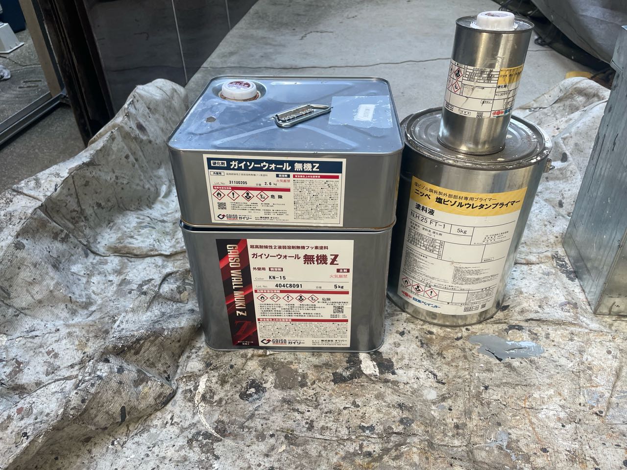 材料検収です。