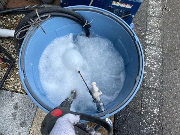 バイオ洗浄原液撹拌。