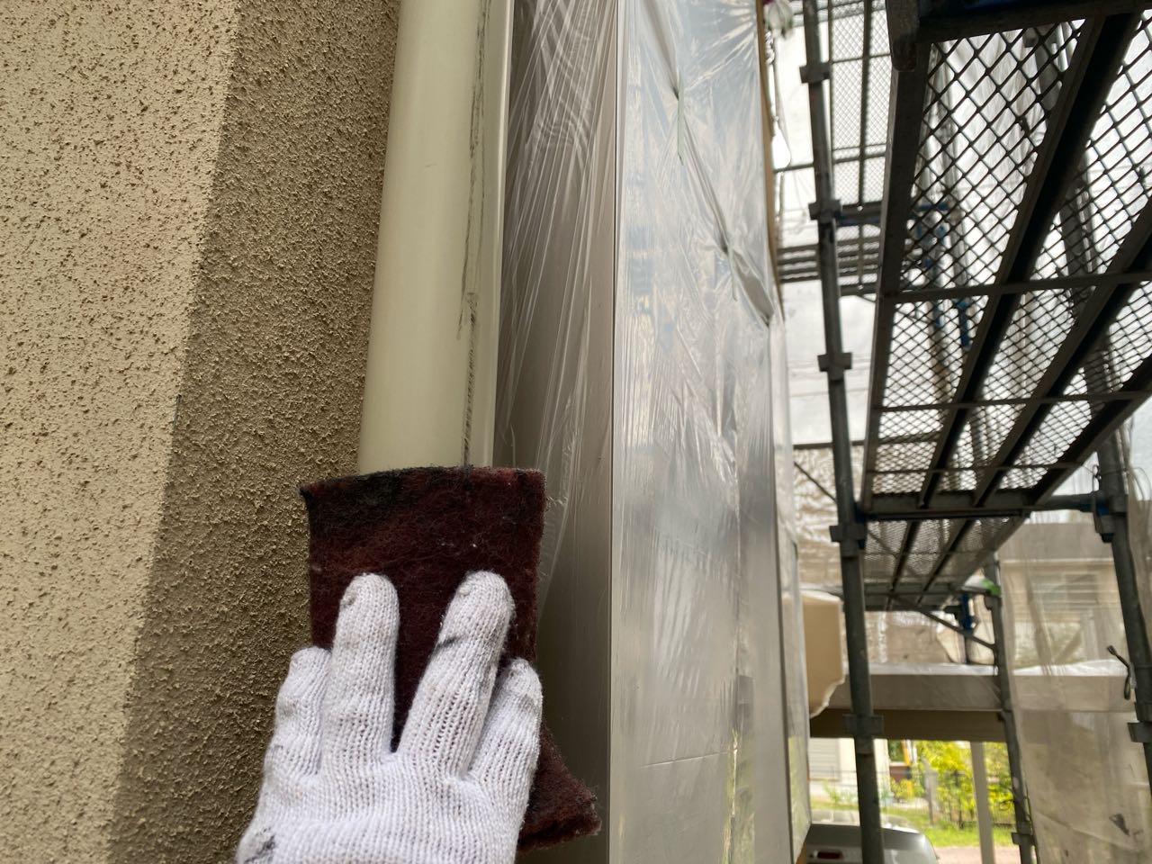 ケレン作業です。