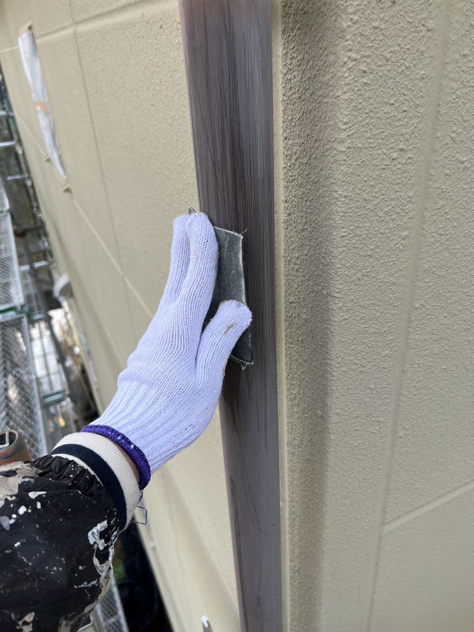 ケレン作業です。