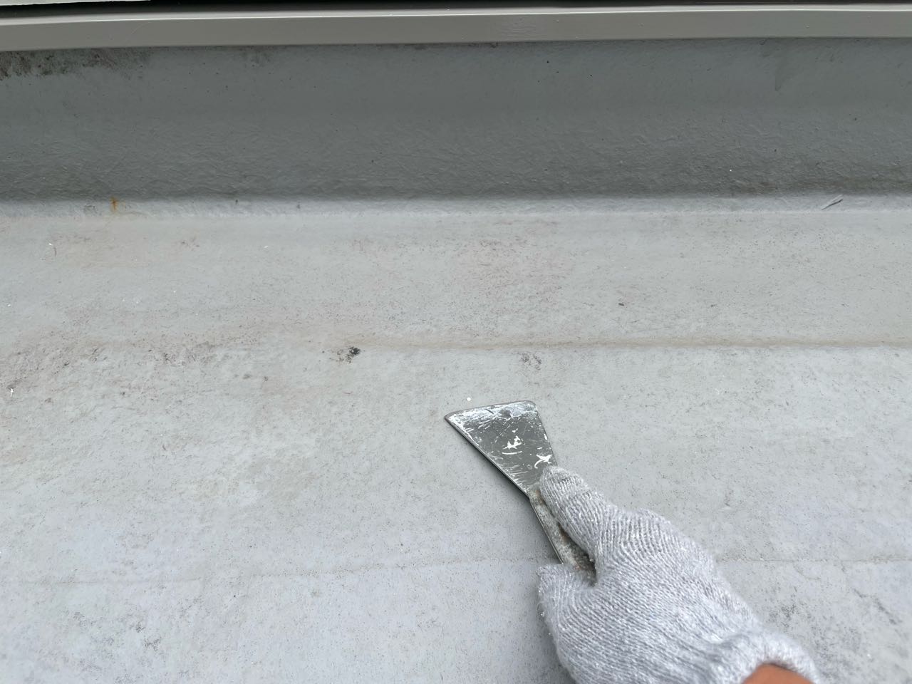 ケレン作業です。