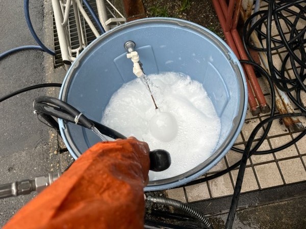 バイオ洗浄原液撹拌。