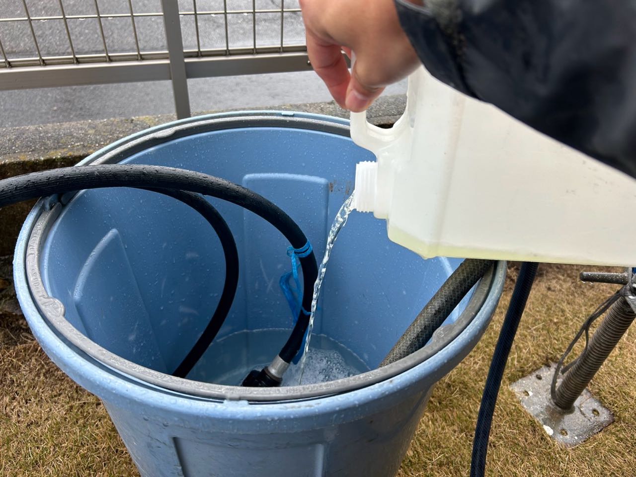 バイオ洗浄原液混入。