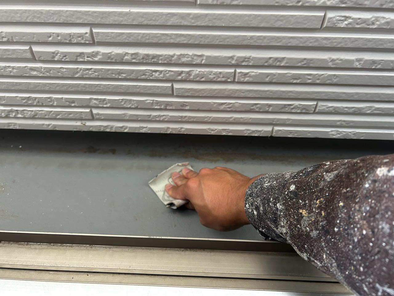 ケレン作業です。