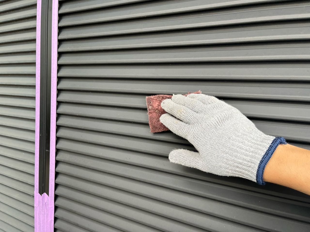 ケレン作業です。