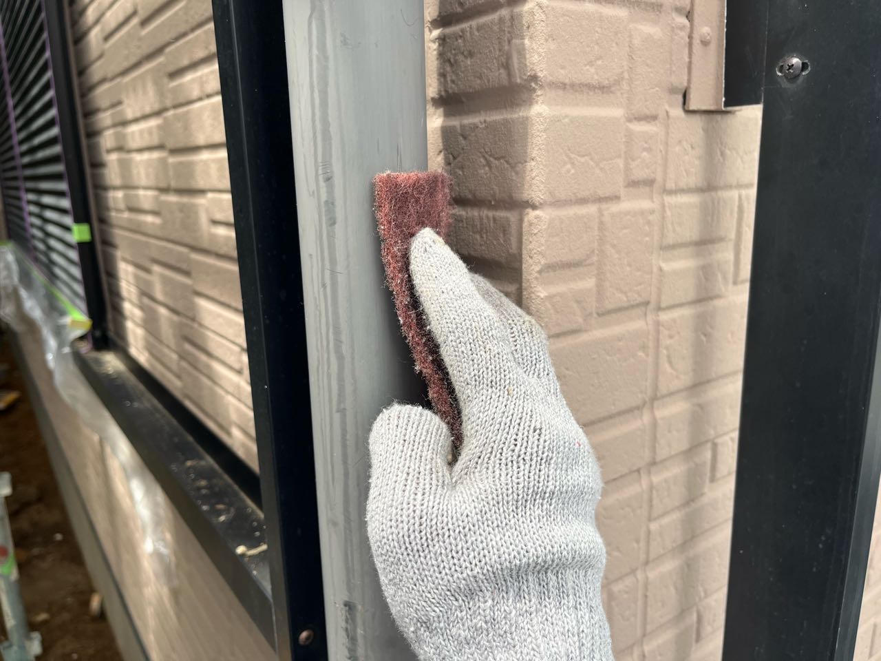 ケレン作業です。