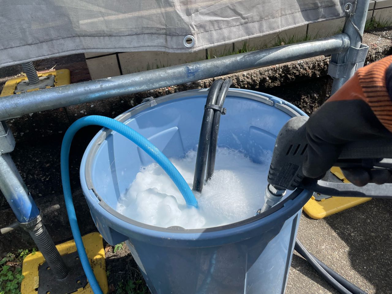 バイオ洗浄原液撹拌。