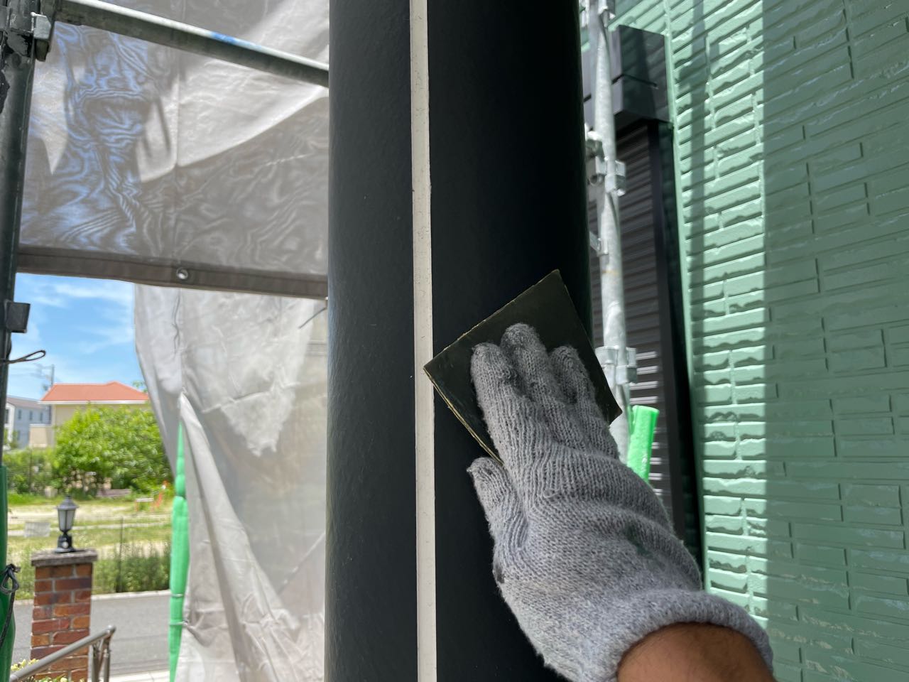 ケレン作業です。