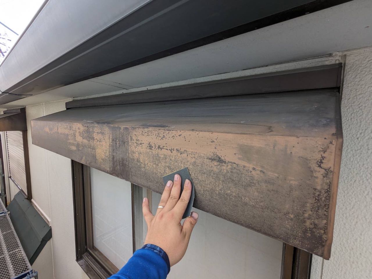 ケレン作業です。