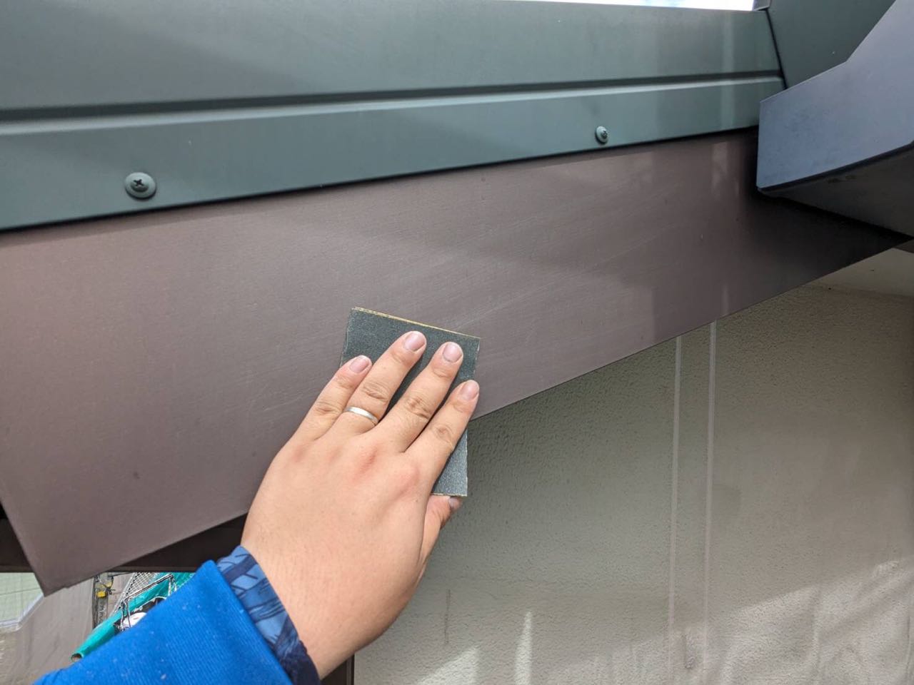 ケレン作業です。