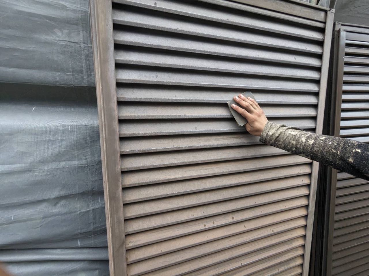 ケレン作業です。