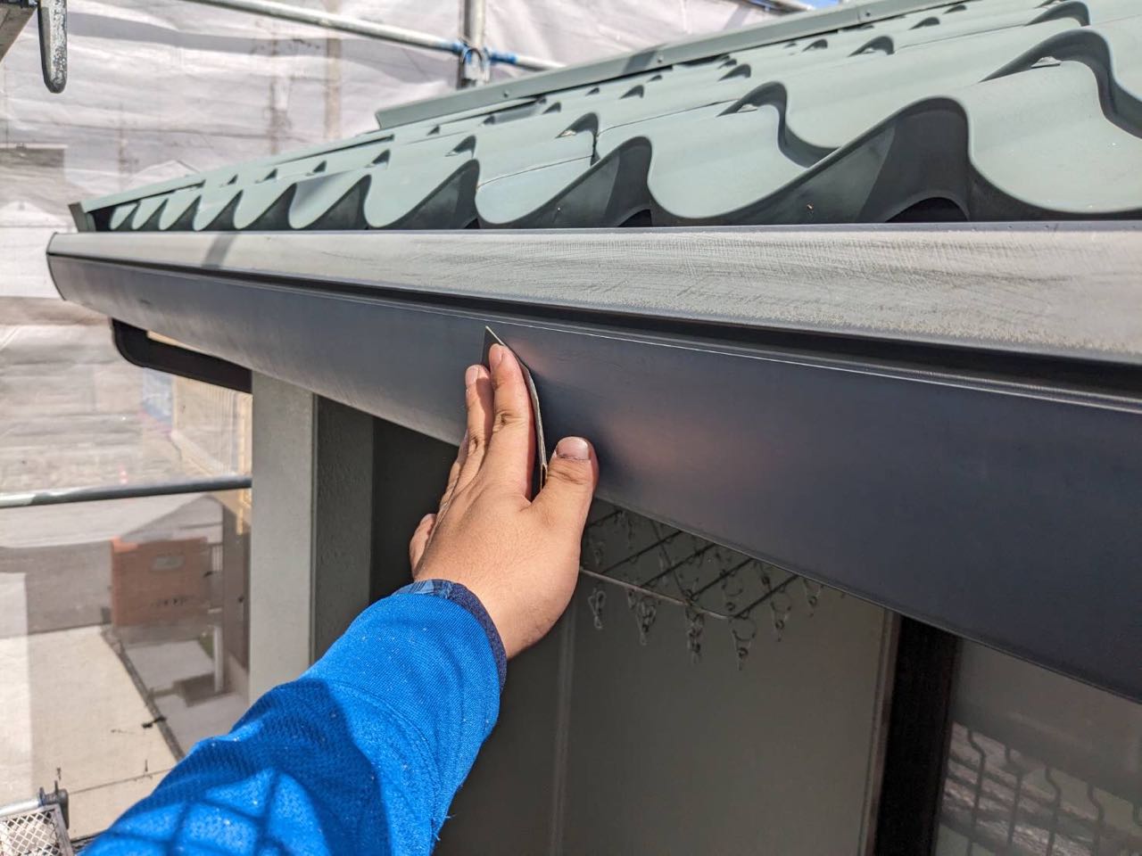 ケレン作業です。