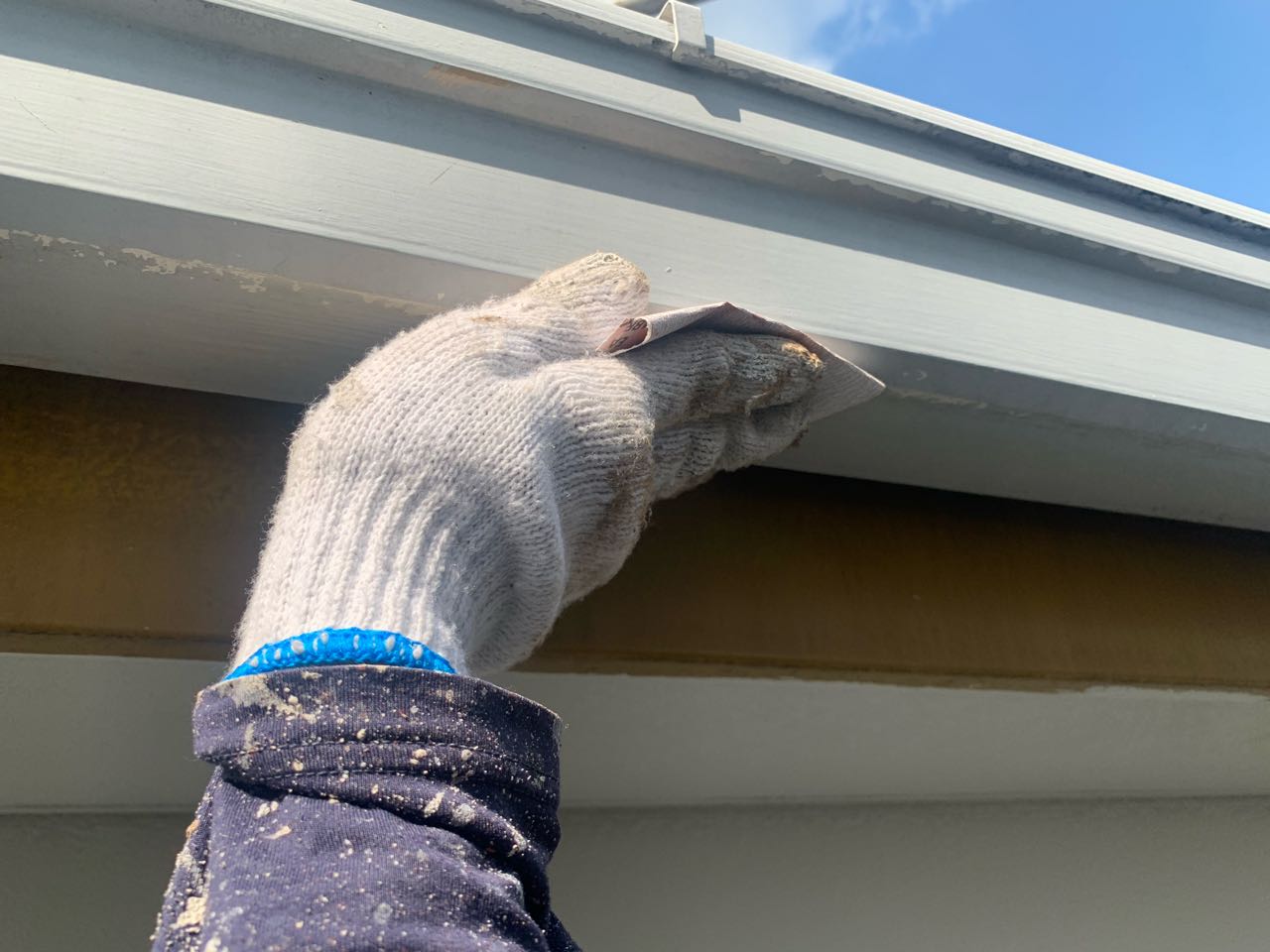 ケレン作業です。