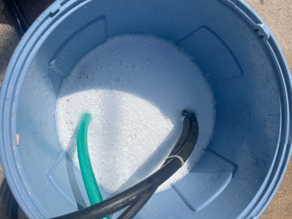 バイオ洗浄原液撹拌。