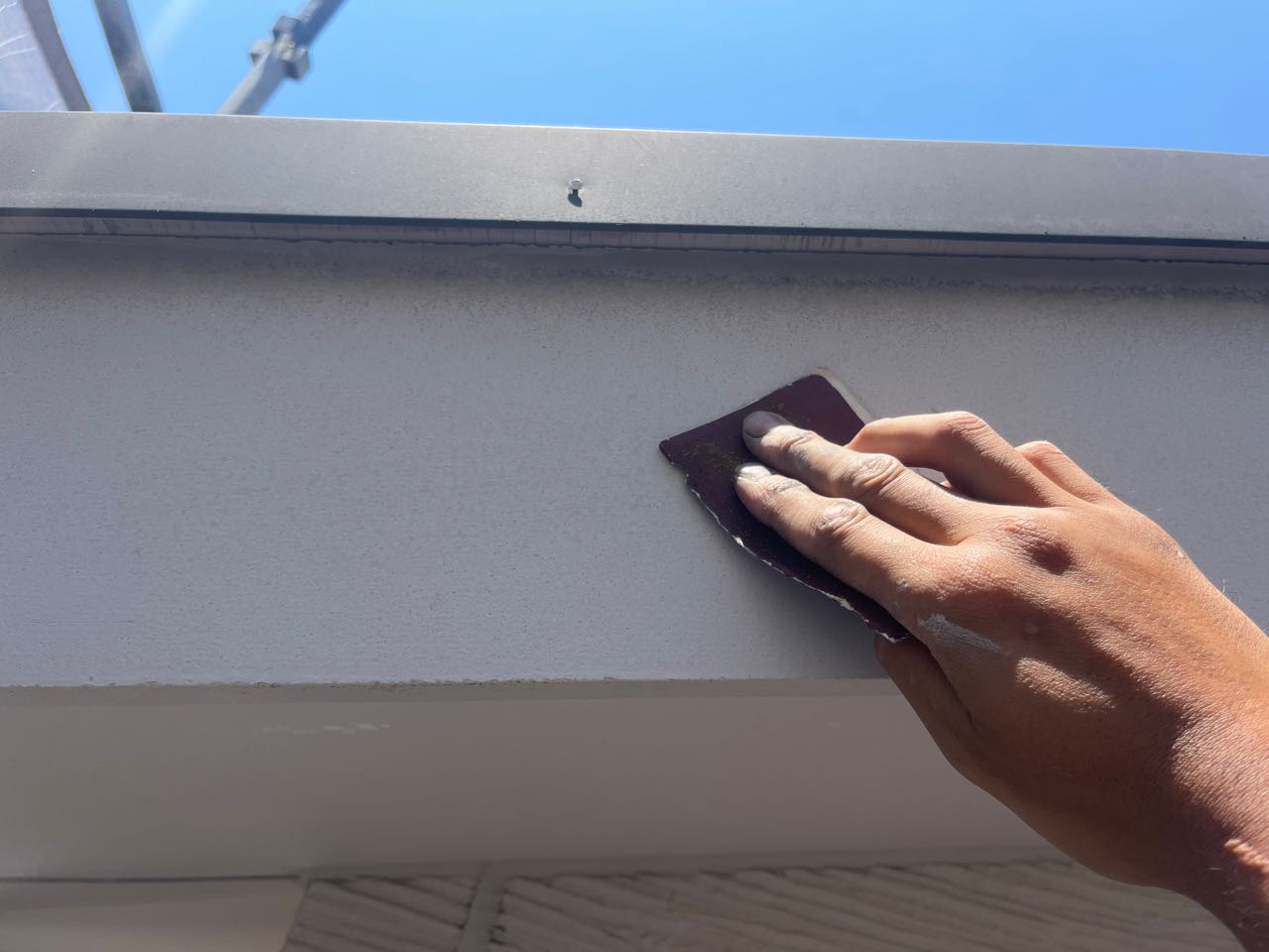 ケレン作業です。