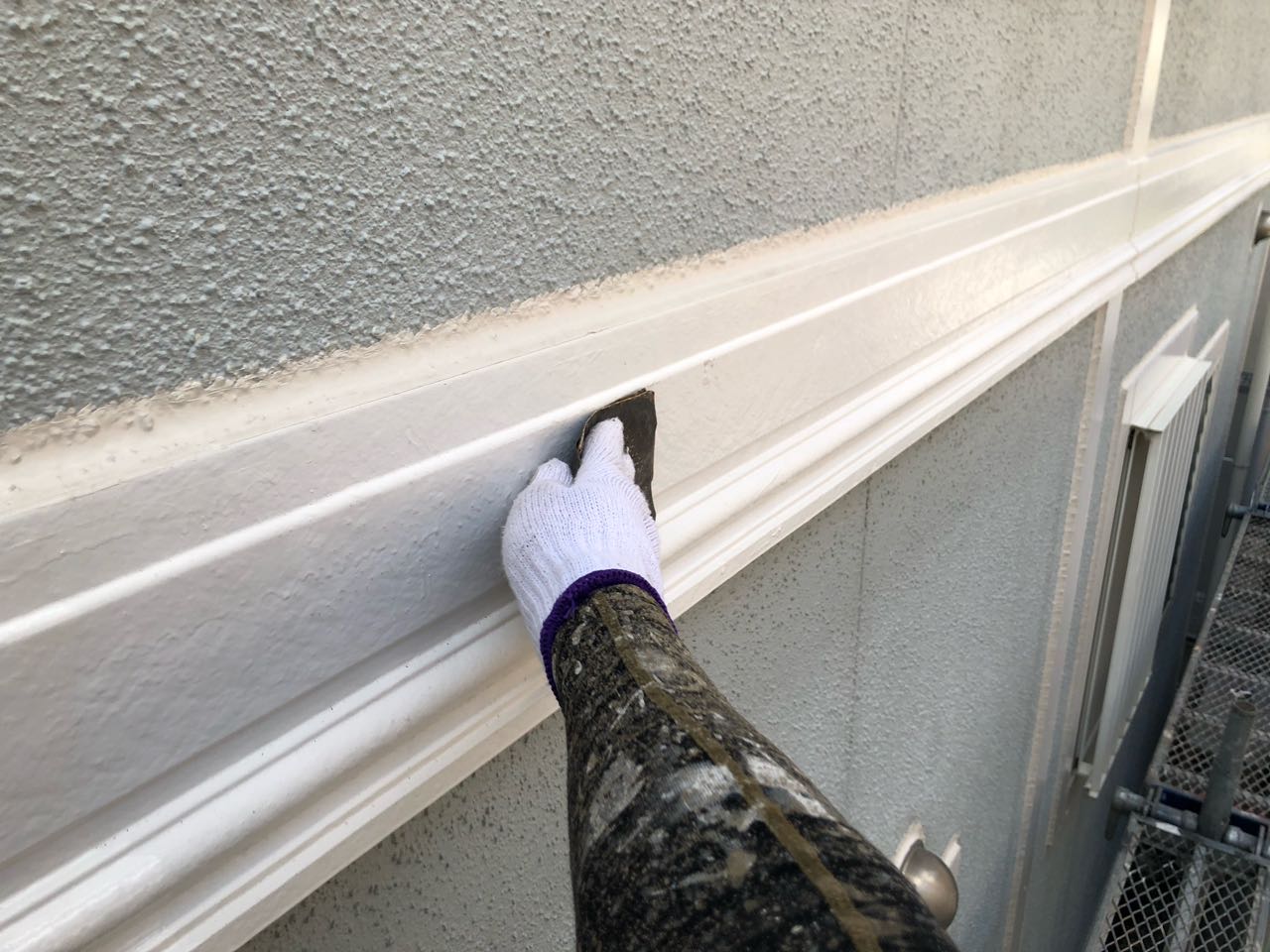 ケレン作業です。