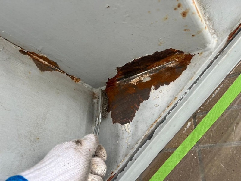 ケレン作業です。