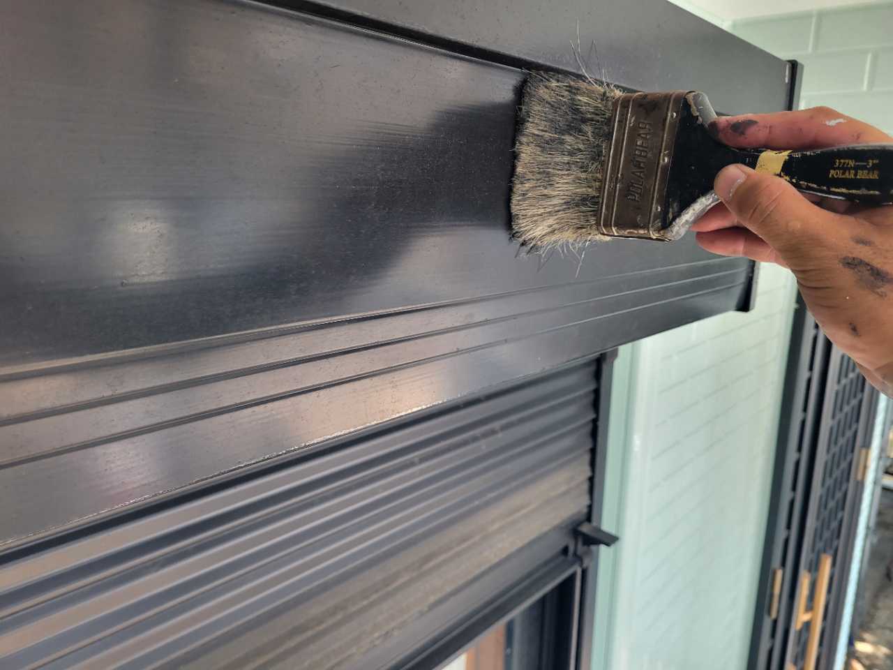 ケレン作業です。