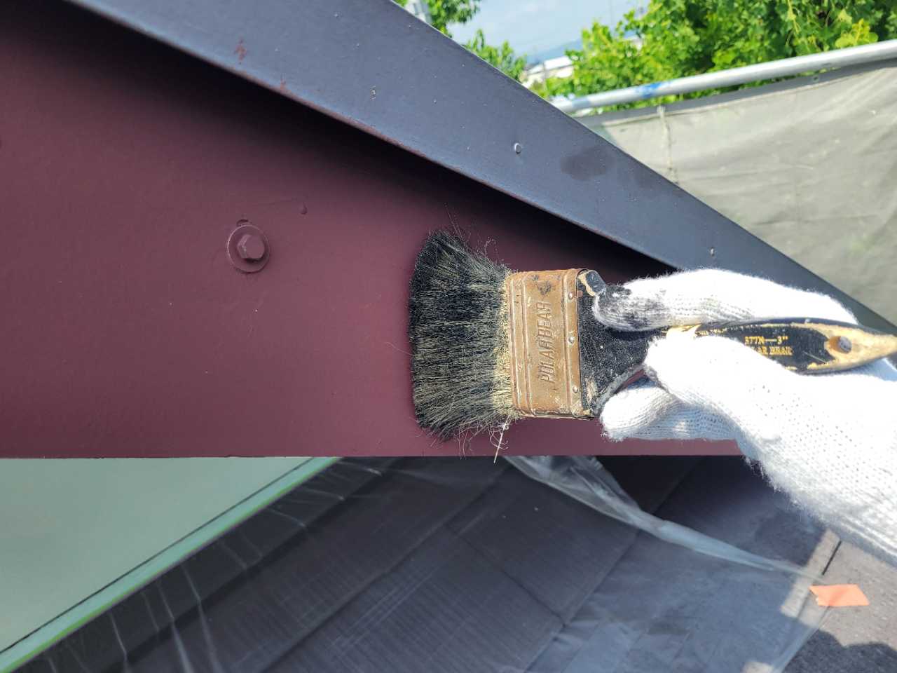 ケレン作業です。