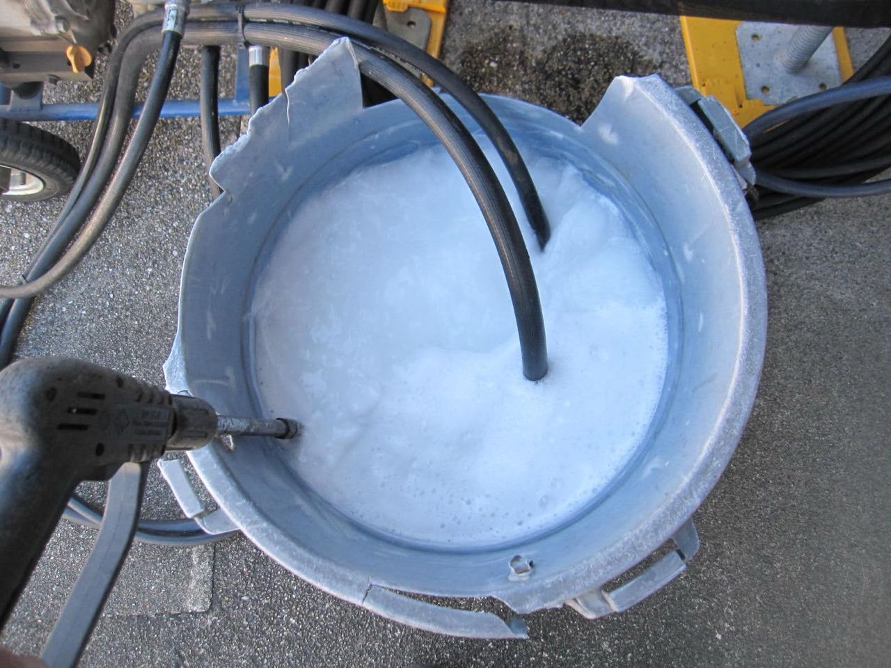 バイオ洗浄原液撹拌。