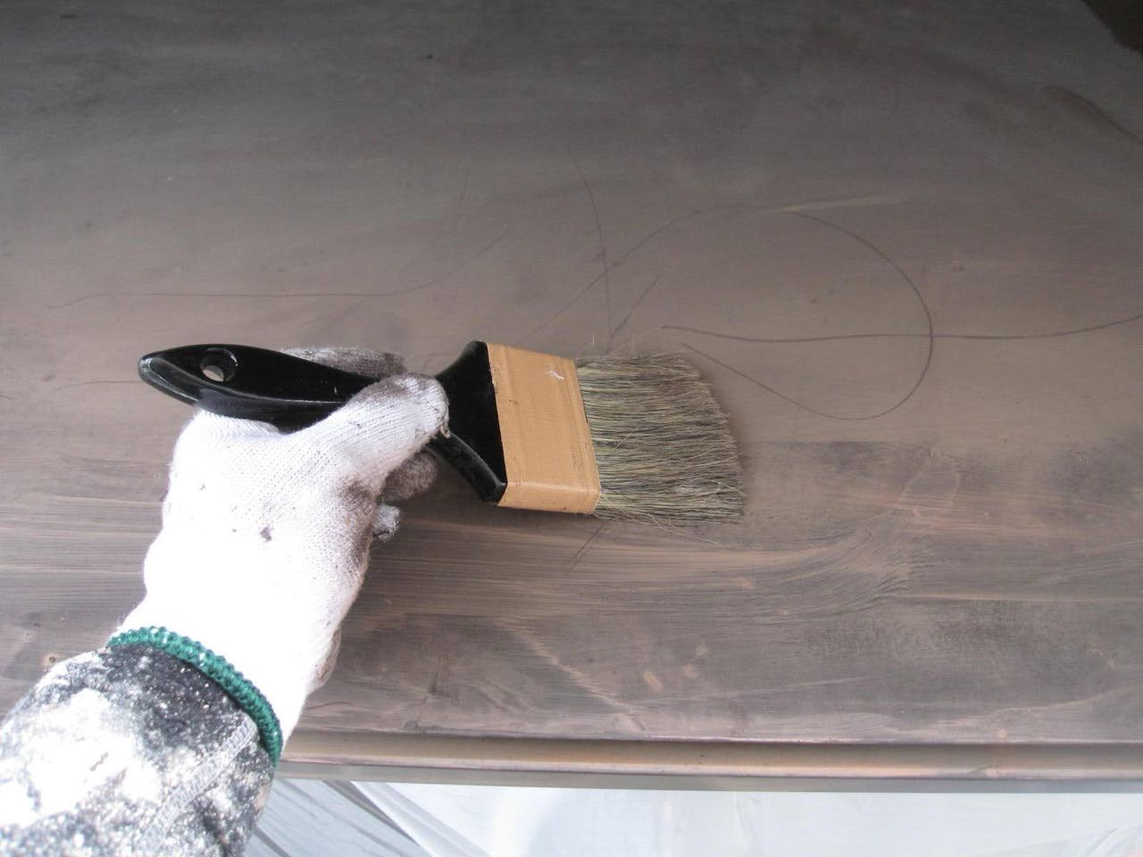 ケレン作業です。