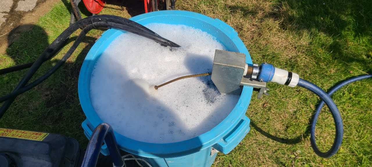 バイオ洗浄原液撹拌。