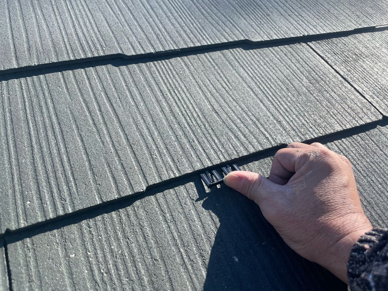 タスペーサー挿入です。