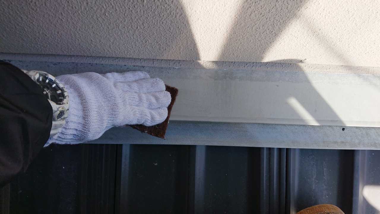 ケレン作業です。