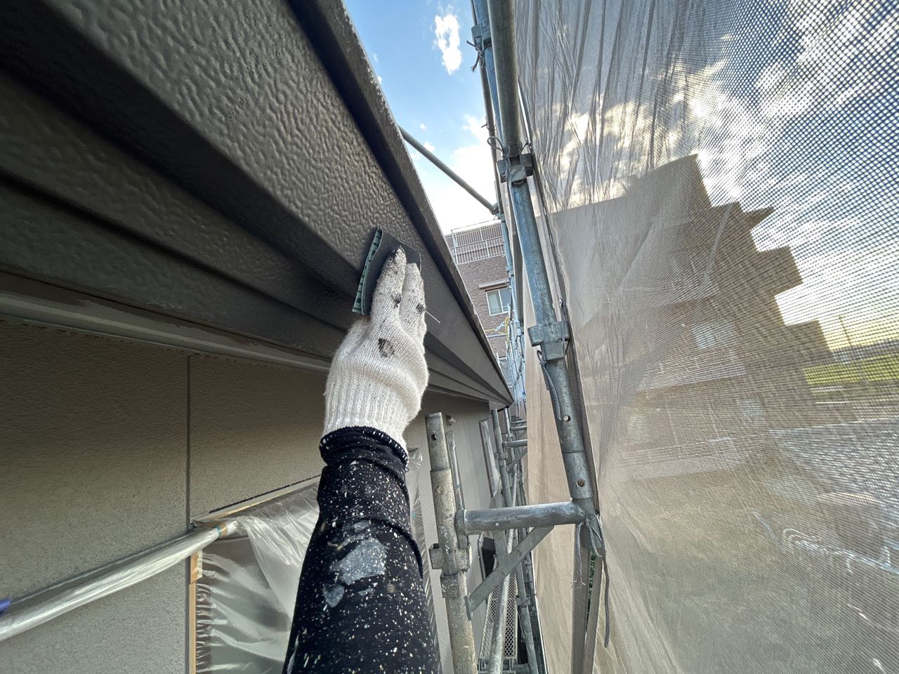 ケレン作業です。