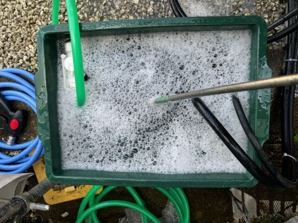 バイオ洗浄原液撹拌。