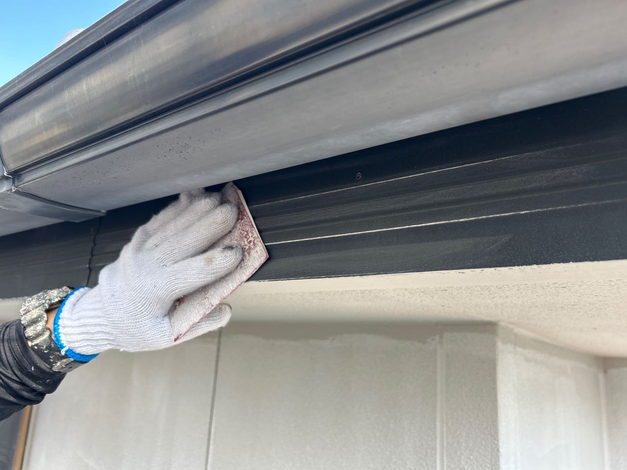 ケレン作業です。