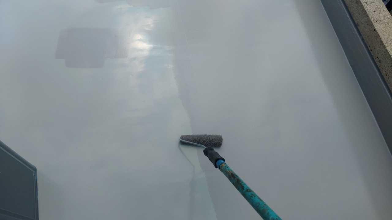 トップコート塗布。