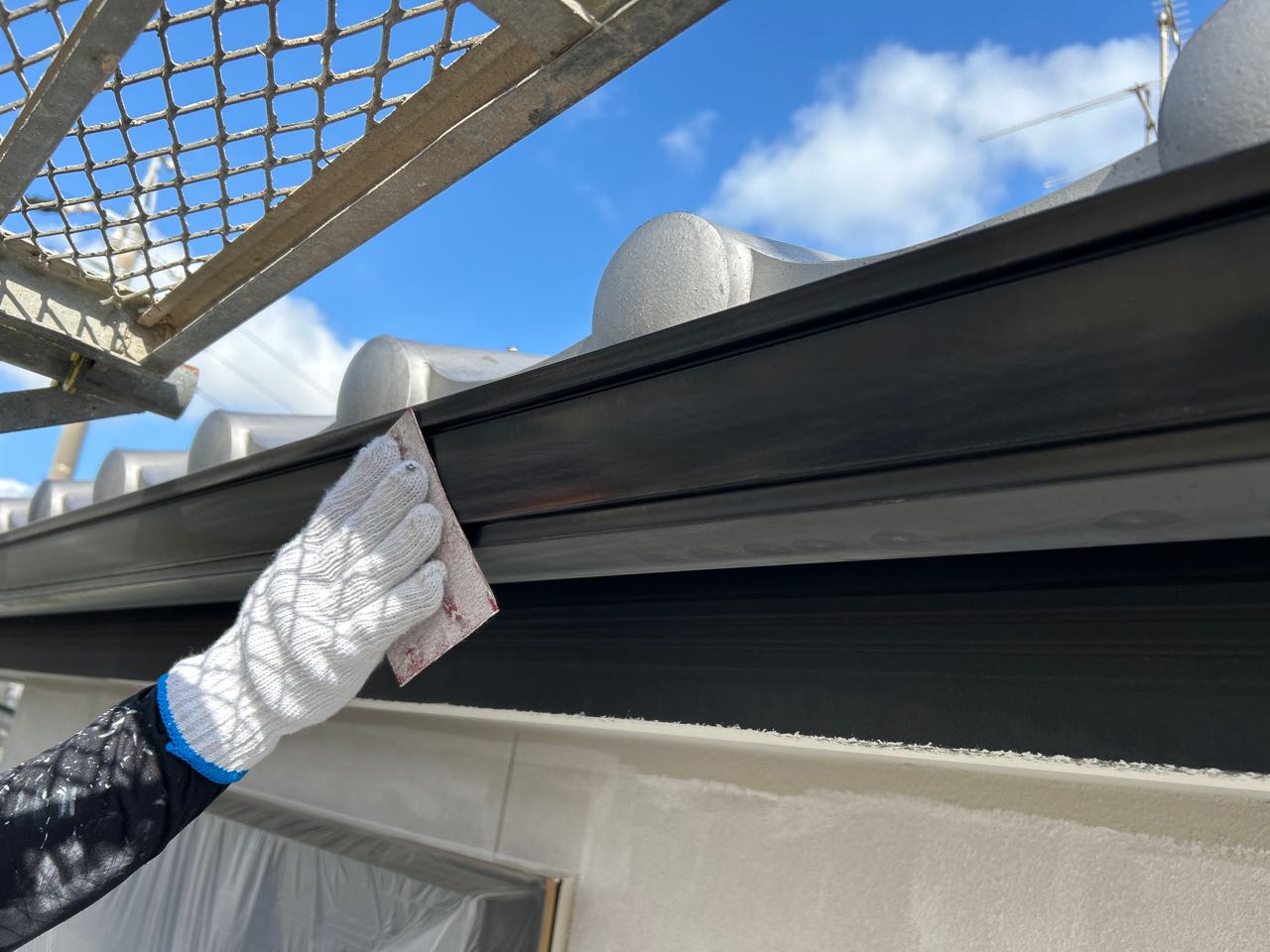 ケレン作業です。