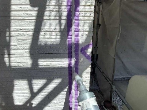 コーキング充填します。